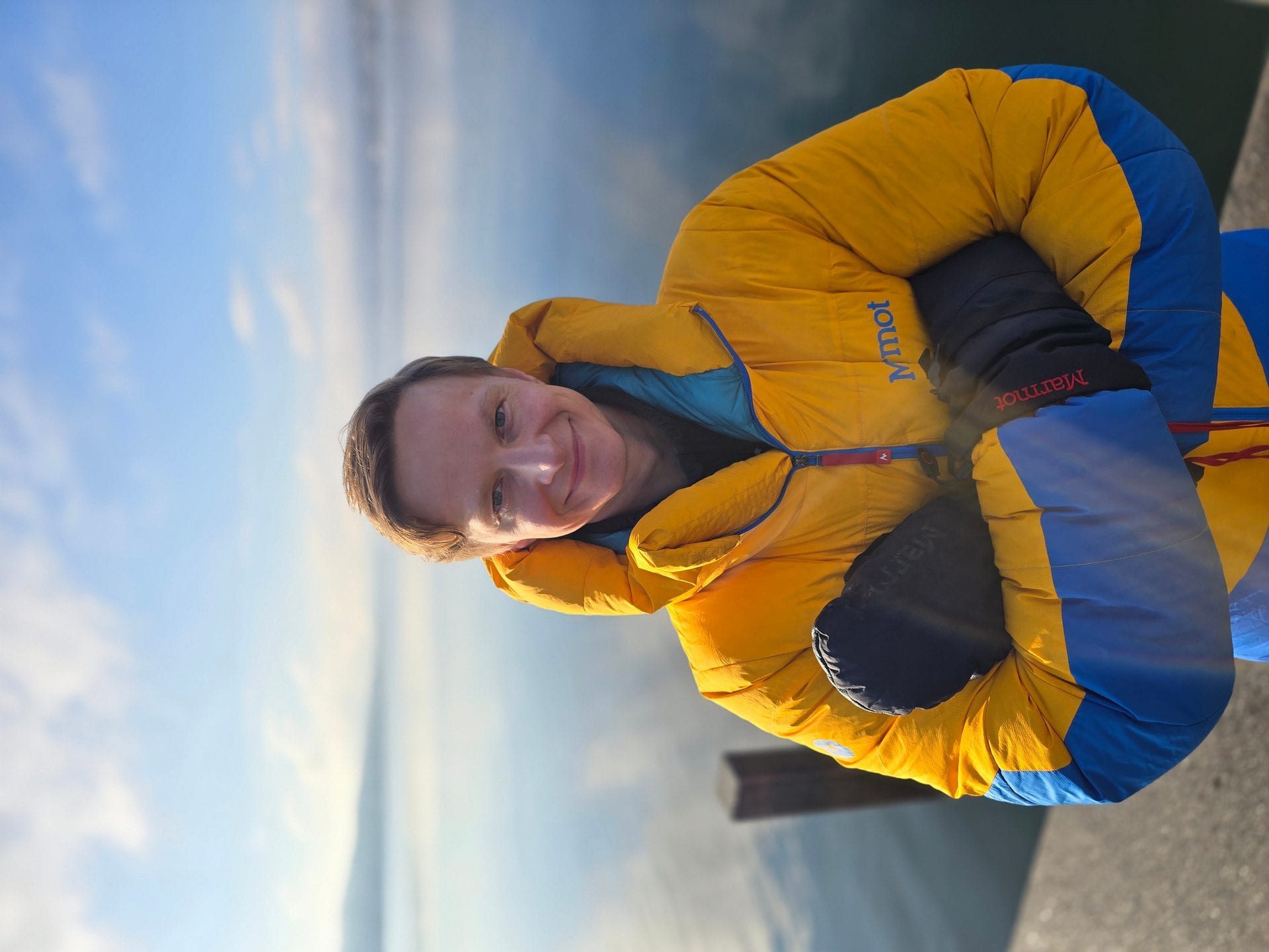 Portrait of the author on the road