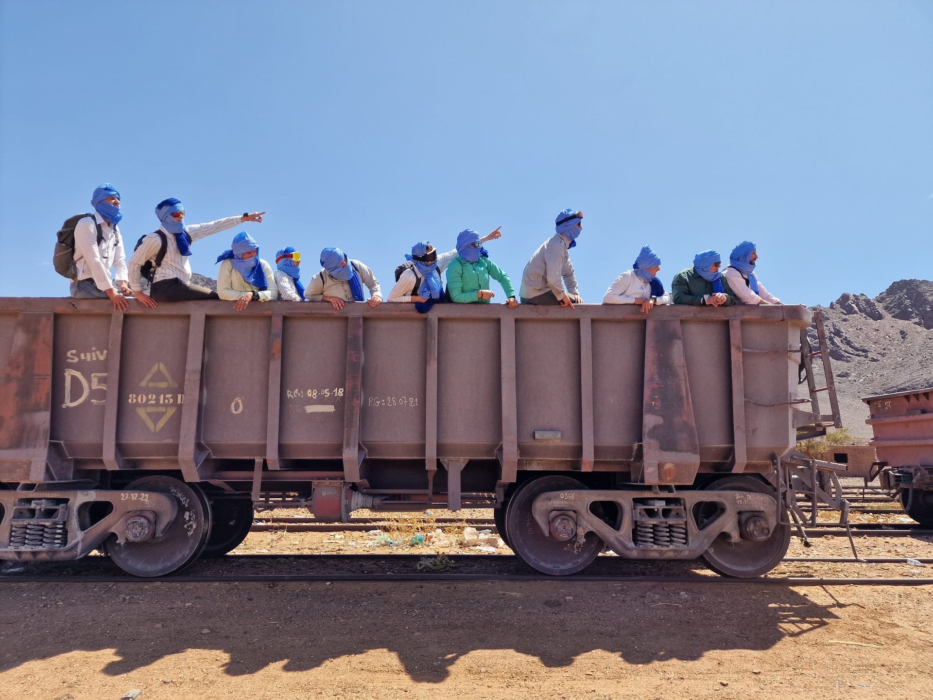 Riding the iron ore train across the Mauritanian desert